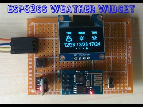 ESP8266 Weather Widget Demo ( New )