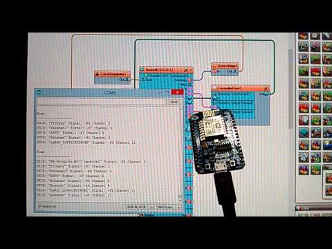 ESP8266 and Visuino: Wi-Fi Network Scanner