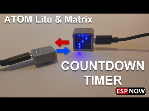 ESPNOW Countdown Timer ATOM Matrix &amp; Lite ESP32 M5Stack