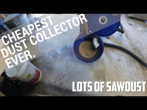 Easiest &amp;amp; Cheapest Dust Collector EVER