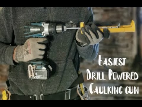 Easiest Drill Powered Caulking Gun