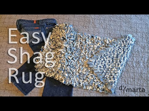 Easiest Shag Rug from Jeans