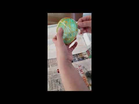 Easter String Eggs