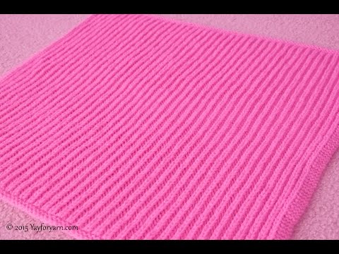 Easy Brioche Baby Blanket - Free Knitting Pattern by YayForYarn - Learn SHORTCUT Brioche Stitch