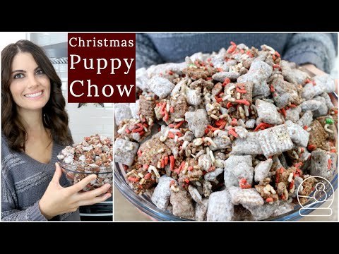 Easy Christmas Puppy Chow Recipe | Muddy Buddies