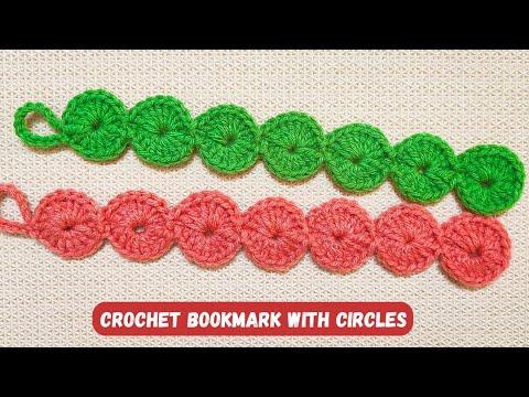 Easy Crochet Bookmark With Cute Circles