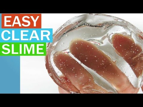 Easy Crystal Clear Slime Tutorial! DIY Ideas