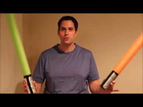 Easy DIY 'lightsaber' or sword for kids