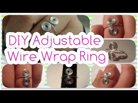 Easy DIY Adjustable Spiral Wire Wrap Ring Tutorial