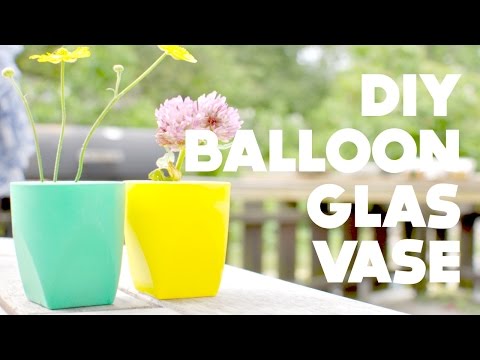 Easy DIY Balloon Glas Vase