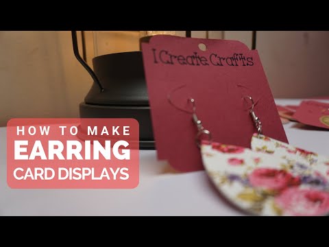 Easy DIY Earring Card Displays