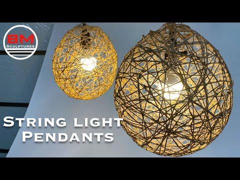 Easy DIY String Pendant Light / Lamp