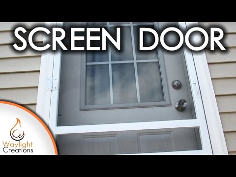 Easy DIY Wood Screen Door