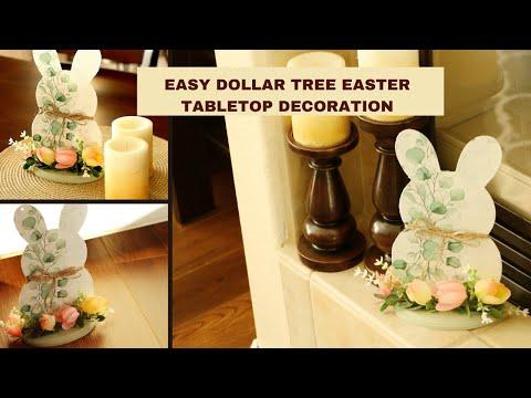 Easy Dollar Tree Easter Tabletop Decoration