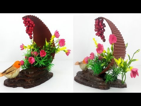Easy Home Decoration Idea - DIY Room Decor from Waste Cardboard! - DIY Projects