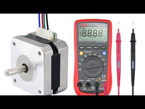 Easy Identify leads on a 4 wire stepper motor with Multimeter