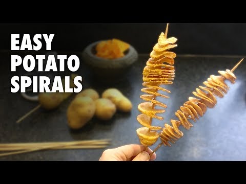 Easy Potato Spiral - How to make Tornado Potato Twisters