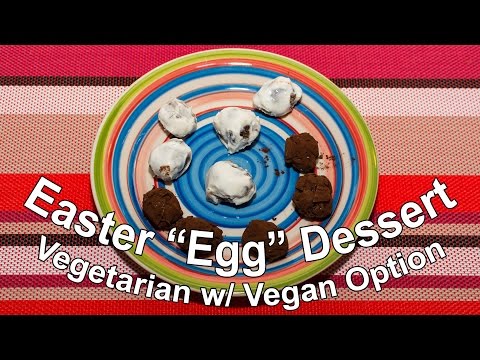 Easy Raw Chocolate &amp;amp; Cream Easter &amp;quot;Egg&amp;quot; w/ Vegan Option - Dessert Recipe # 13