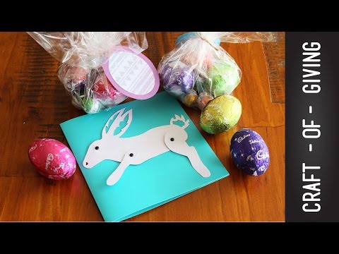 Easy and Simple Easter Rabbit Card | Craft of Giving