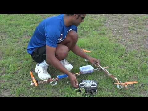 Easy backpackable / portable wooden tricopter