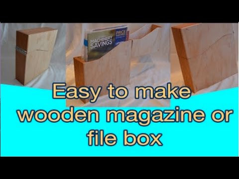 Easy to make wooden magazine or file box