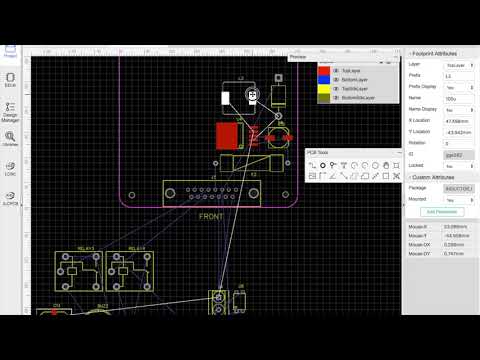 EasyEDA Tutorial 1: Creating PCB layout + Placing components