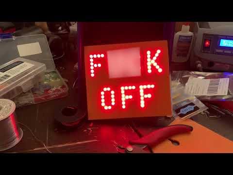 Eff Off LED Sign