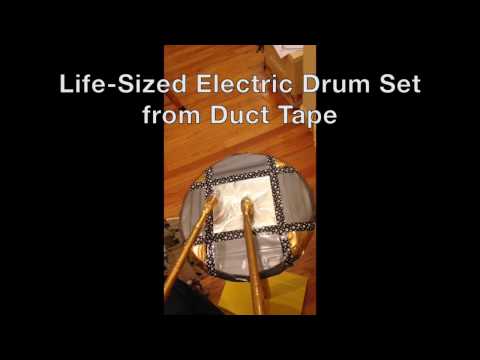 Electric Drum Set from Duct Tape