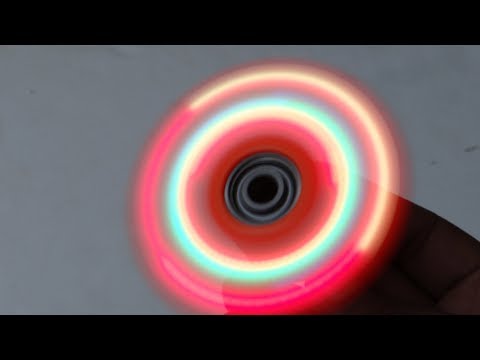 Electric Motorized LED Fidget Spinner Build Tutorial