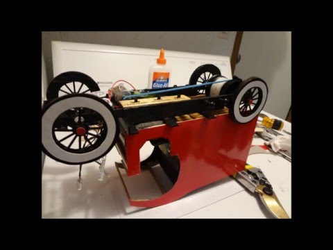 Electric pulley driven Mario Bros Model T build from ground up.