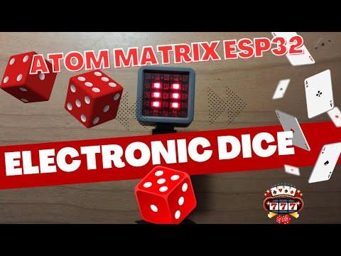 Electronic Dice Using Atom Matrix ESP32