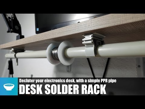 Electronics Desk Solder and Wire Rack //How To