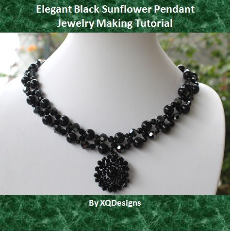 Elegant Black Sunflower Pendant.jpg