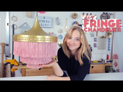 Elegant DIY Fringe Chandelier Tutorial