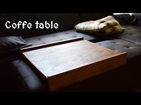 Elegant wooden coffe table to put on couch [ASMR]
