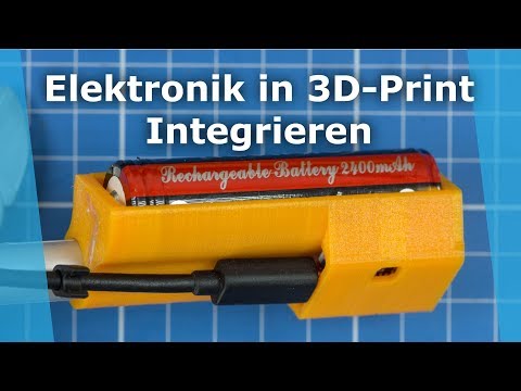 Elektronik in 3D-Prints integrieren - USB 18650 Ladeger&amp;auml;t tp4056