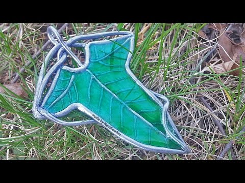 Elven Leaf Brooch LotR Resin &amp;amp; Polymer Clay Tutorial