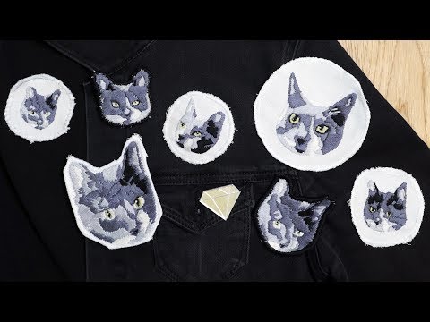 Embroidering My Cat's Portrait // Becky Stern