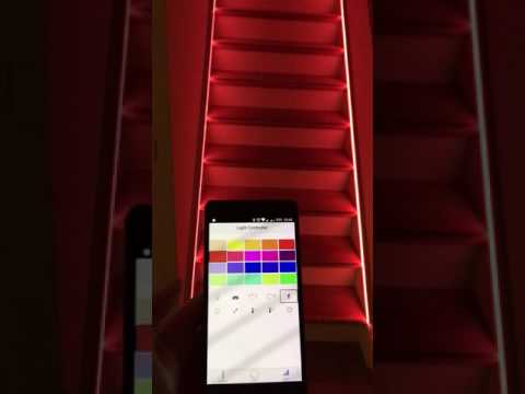 Enhanced IoT Arduino based glowing stairs