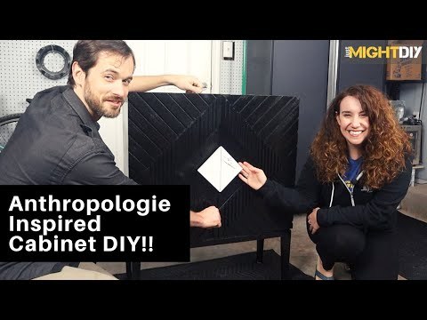 Epic Furniture Flip: Make a $1000 Anthropologie Inspired Cabinet from an Old MCM Shelf