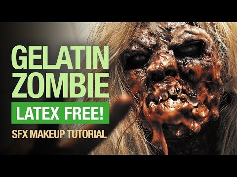 Epic Zombie special fx makeup tutorial  (latex free)