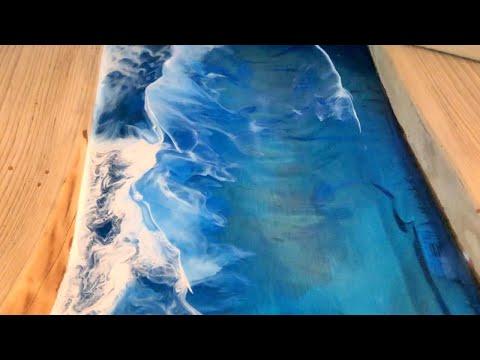 Epoxy Resin Art Ocean Waves Tutorial