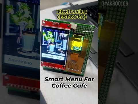 Esp32 DIY Smart Menu For Coffee Cafe #diy #diytutorial #diyprojects #smartaideas #iotproject #iot