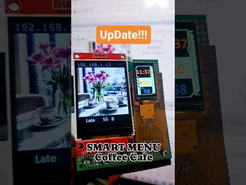 Esp32 DIY Smart Menu For Coffee Cafe2 update #diy #esp32 #esp32project #cyberpunk