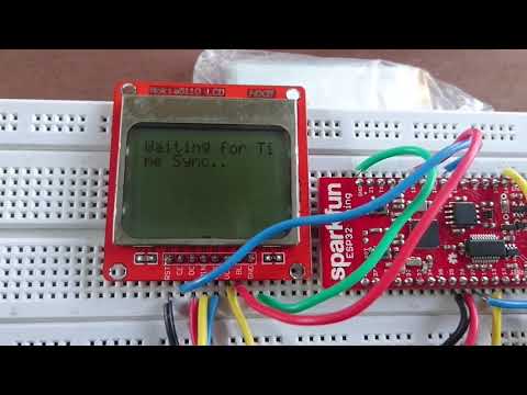 Esp32 Nokia 5110 LCD interfacing and Digital Clock