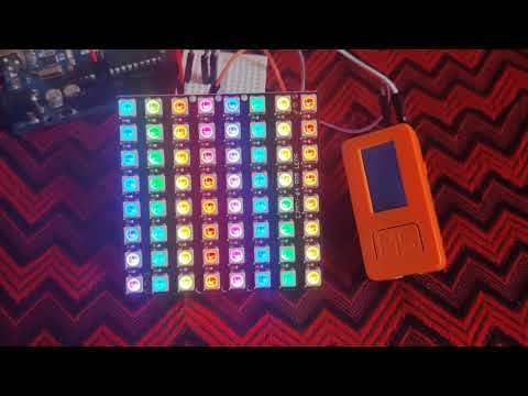 Esp32 based m5stack m5stick-C neopixel rainbow