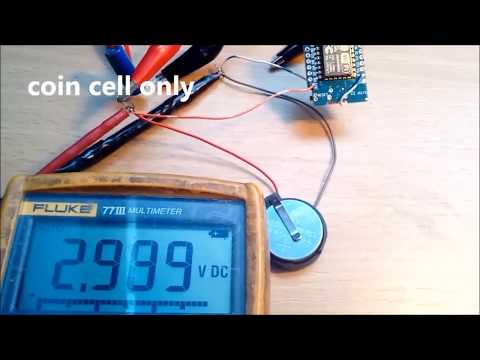 Esp8266 powered by coin cell