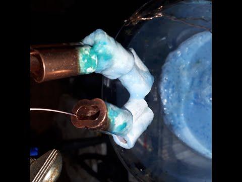Ethylene Oxide-Divanadyl 4 Hydrate complex plating over copper with Acid.