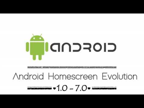 Every ANDROID Home Screen Evolution in one video