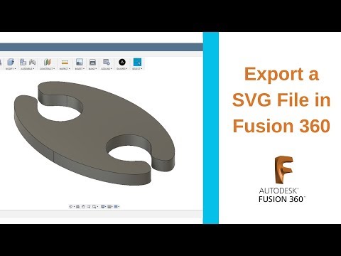 Export an SVG File in Fusion 360